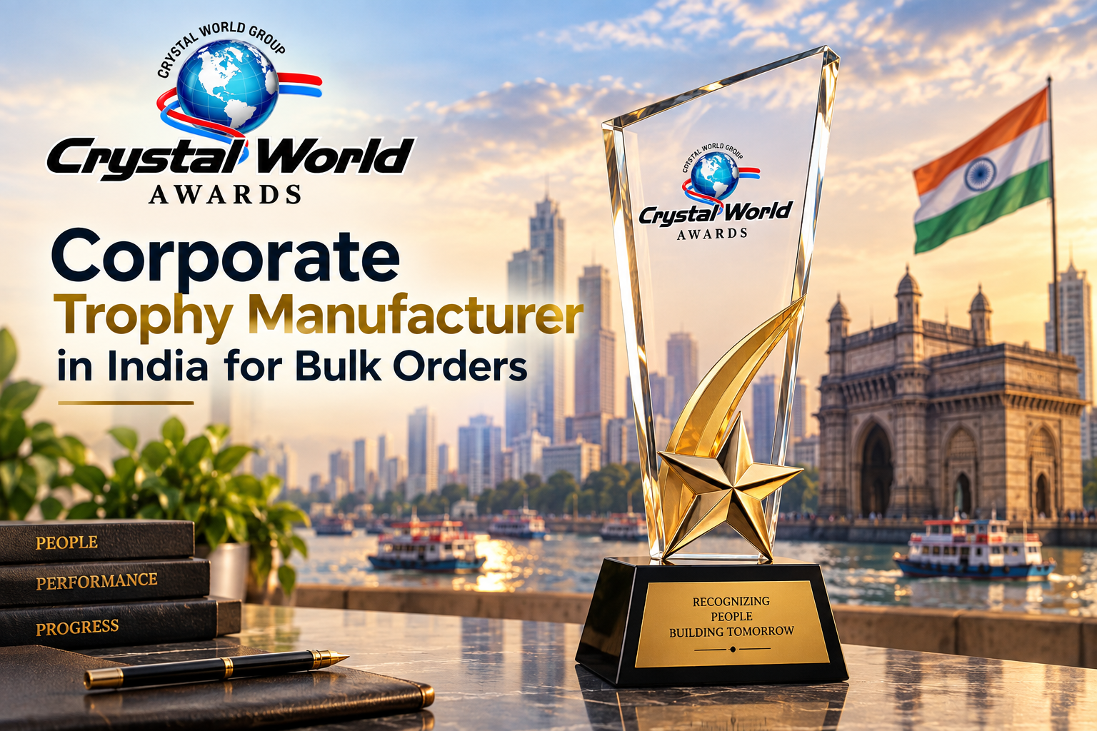 Corporate trophy manufacturer in India for bulk orders